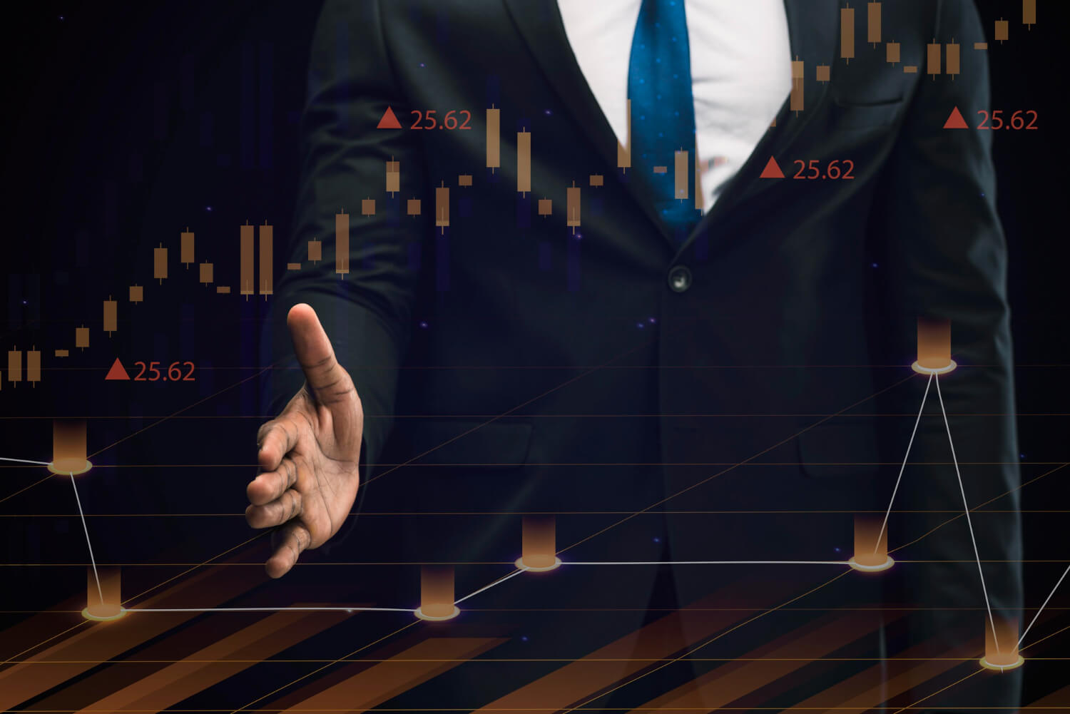 Financial technology and market analysis workspace